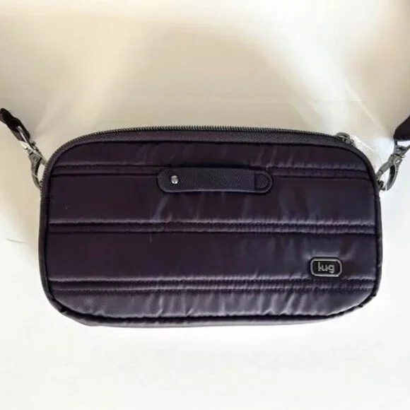 Lug Coupe XL Plus Convertible Crossbody Bag with Charm Bar Plum - New! - Picture 7 of 14